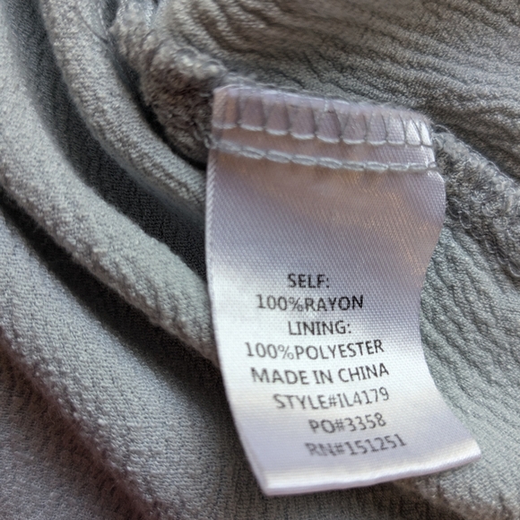 In Loom Baby Doll Top Size M Flutter Sleeves Embroidery Powder Blue Color J-2 - Picture 11 of 12